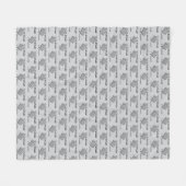 Just One More Row I'm Hooked Crochet Hook and Yarn フリースブランケット (正面(横))