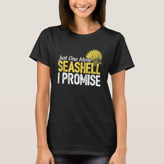 Just One More Seashell I Promise Scuba Diver Divin Tシャツ (正面)