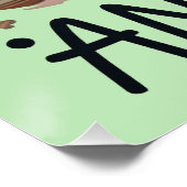 Just Paws and リラックス Yoga Cat ポスター (コーナー)