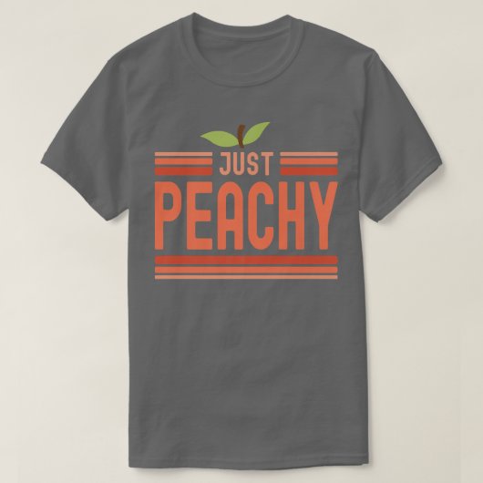 Just Peachyかわいい愛らしい夏の桃のフードパン Tシャツ (デザイン正面)