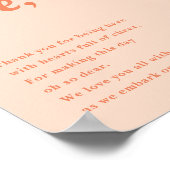 Just Peachy 結婚's Thank You Attend ポスター (角)