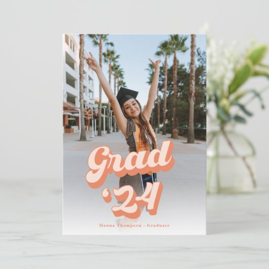 Just Peachy Grad Announcement 案内状 (スタンド正面)