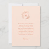 Just Peachy Grad Announcement 案内状 (裏面)