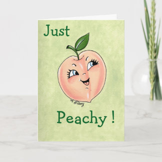 Just Peachy! Greeting Card for Friend, Sister, Mom カード