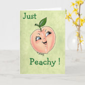 Just Peachy! Greeting Card for Friend, Sister, Mom カード (黄色い花)
