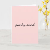 Just Peachy Modern Minimal Script Design カード (黄色い花)