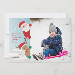 Just Peek Holiday Photo Card シーズンカード