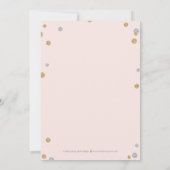 Just Photo  Birth Announcement Pink（写真の誕生の告知のみ） サンキューカード (裏面)