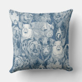 just pigs cobalt blue クッション (裏面)