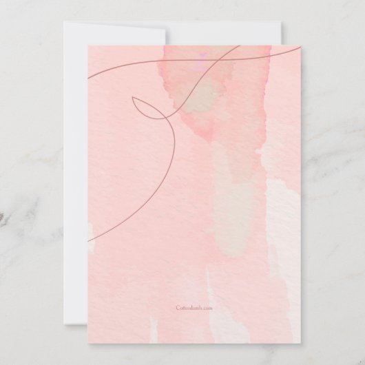 Just Pink確認招待状 招待状 (裏面)