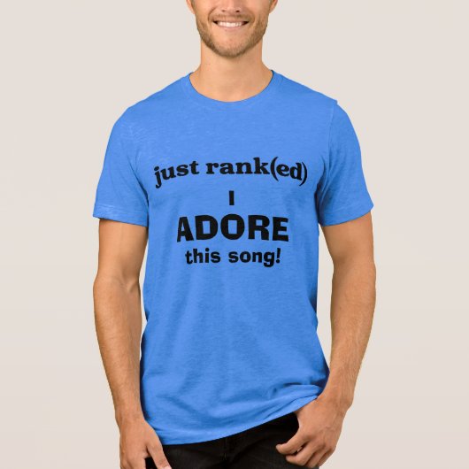 Just Ranked Tee TEAM BLUE - Adore トライブレンドＴシャツ (正面)