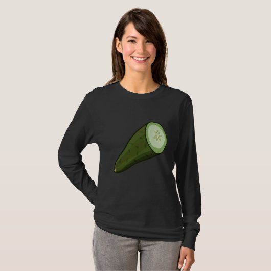 Just Really Like Cucumbers Cucumber Pickle Vegetab Tシャツ (正面フル)