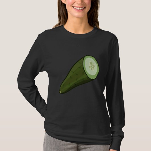 Just Really Like Cucumbers Cucumber Pickle Vegetab Tシャツ (正面)