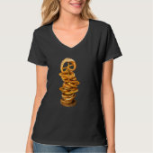 Just Really Like Pretzels Pretzel Tower Tシャツ (正面)