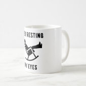 Just Resting Eyes リラックス Vibe Keepsake Mug, Umous コーヒーマグカップ (正面右)