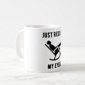 Just Resting Eyes リラックス Vibe Keepsake Mug, Umous コーヒーマグカップ (正面左)