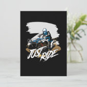 Just Ride ATV Quad Racing Off road 4x4ライダーギフト 招待状 (スタンド正面)