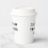 Just Say No to Morning Runs 紙コップ (左)