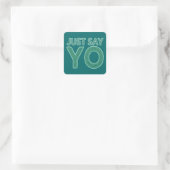 Just Say YOカスタムスタンプ スクエアシール (バッグ)