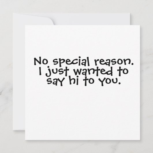 Just Saying "Hi" カード (裏面)