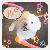 Just Saying "Hi"  スクエアシール (正面)