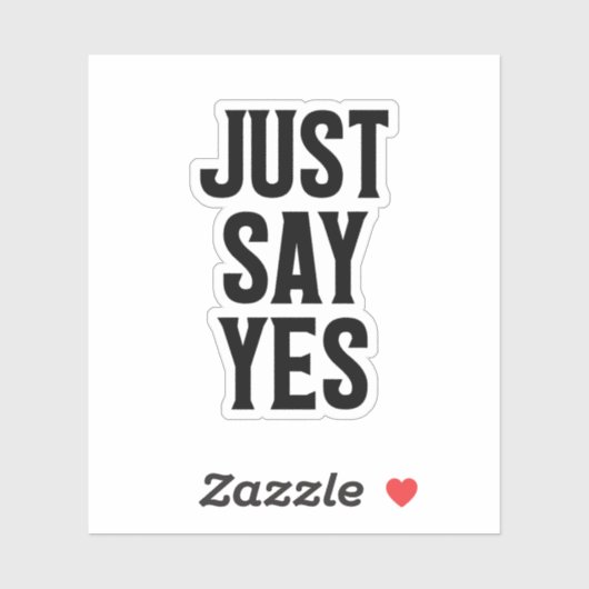 Just SayYes シール (シート)