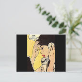 Just Send Chocolateヴィンテージ漫画 ポストカード (スタンド正面)