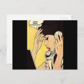 Just Send Chocolateヴィンテージ漫画 ポストカード (正面/裏面)