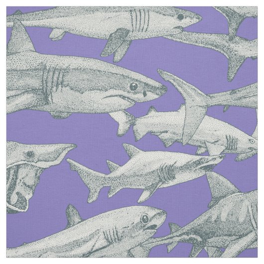 just sharks apatite lavender ファブリック (見本)