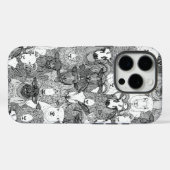just sheep black white Case-Mate iPhoneケース (裏面 (横))