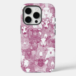 just sheep cherry white iPhone 16 proケース