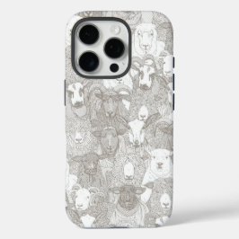 just sheep natural white iPhone 16 proケース
