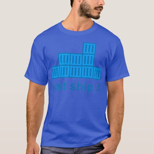 Just Ship It Docker ハッカソン プログラミング テック Tシャツ (正面)