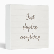 Just Shiplap Everything 3リングバインダー