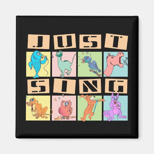 Just Sing Animals Magnet マグネット (正面)