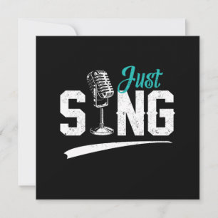 Just Sing Choir Singerミュージシャン歌う音楽ギフト 招待状