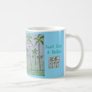 Just Sip & Palmリラックス Tree Grove コーヒーマグカップ