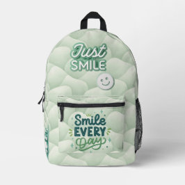 Just Smile Minimalist Design – Elegant Modern  プリントバックパック