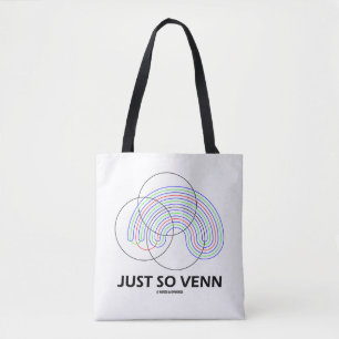 Just So Venn Venn Diagram数学ギークユーモア トートバッグ