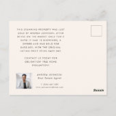 Just Sold不動産実在不動産不動産仲介業者マーケティング ポストカード (裏面)