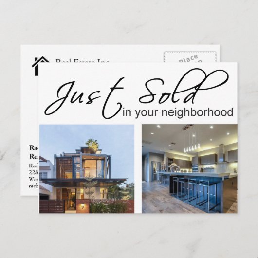 JUST SOLD 実在 ESTATEはがき ポストカード (正面/裏面)