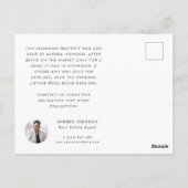 Just Sold 実在 Estate Property不動産仲介業者マーケティング ポストカード (裏面)