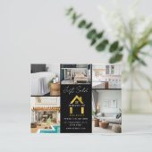 Just Sold Luxury Photo 実在 Estate Houseロゴ ポストカード (スタンド正面)