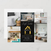 Just Sold Luxury Photo 実在 Estate Houseロゴ ポストカード (正面/裏面)