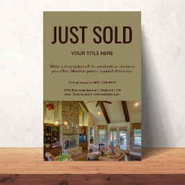 Just Sold Open House Lエステート実在プロモーション チラシ