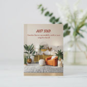Just Sold Real Estate Postcard | Realtor Marketing ポストカード (スタンド正面)
