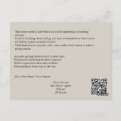 Just Sold Real Estate Postcard | Realtor Marketing ポストカード (裏面)