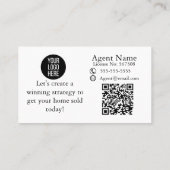 Just Solds Estate実在マーケティングはがき 名刺 (裏面)