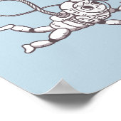 Just Spacing Out in宇宙Puns Doodle Poster ポスター (角)