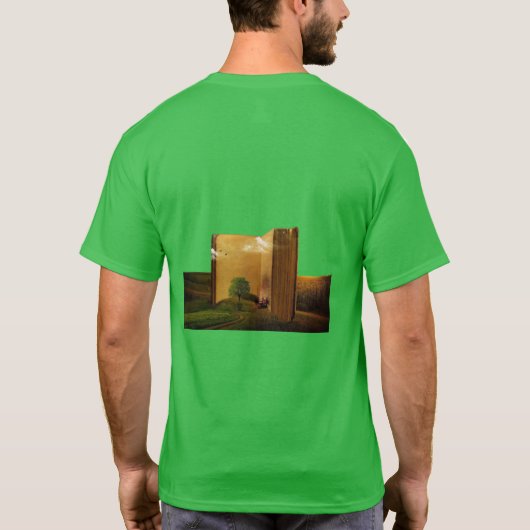 "JUST START" Motivational T-Shirt – Bold Front Tex Tシャツ (裏面)